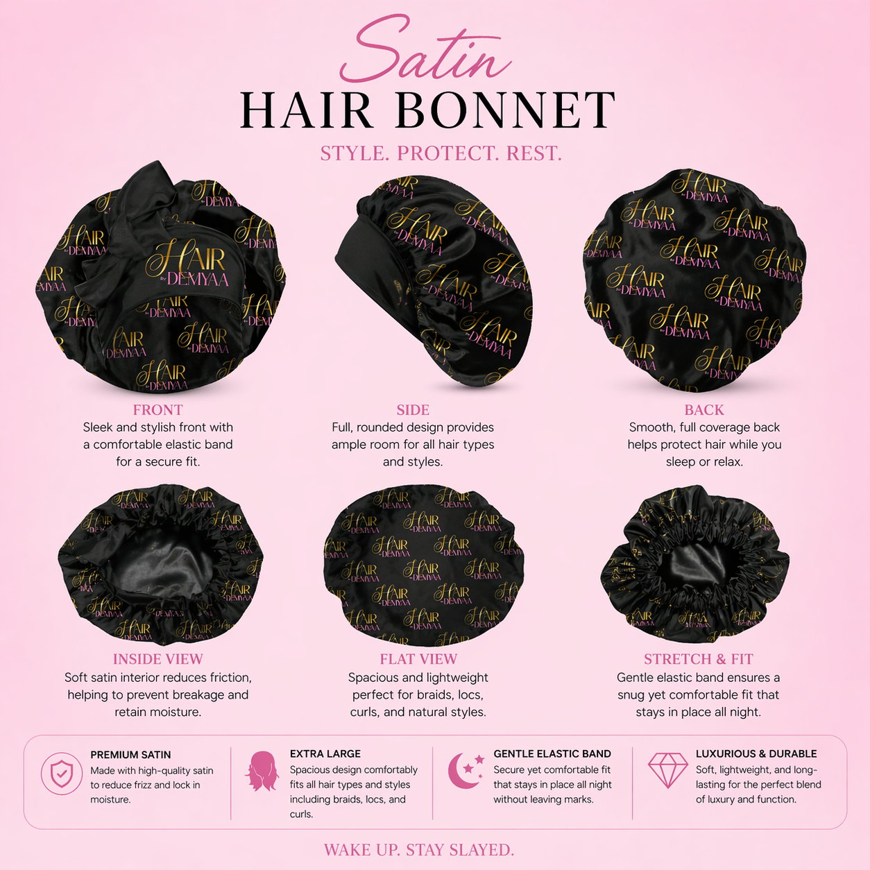 Short Silk Bonnet