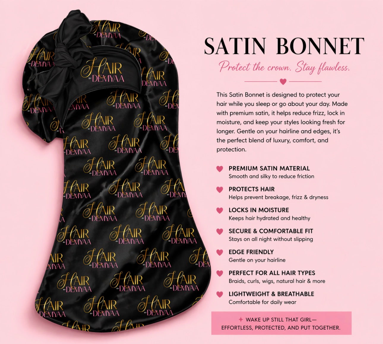 Long Silk Bonnets
